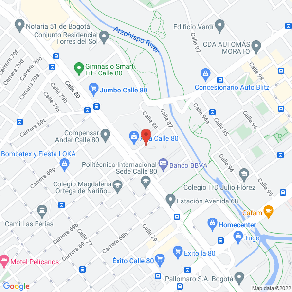 Map of Lutcorp Colombia Ltda
