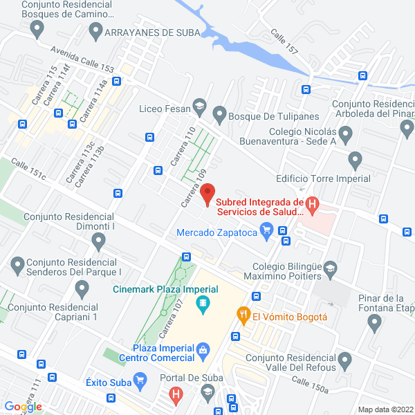 Map of Monjas Concepcionistas Franciscanas