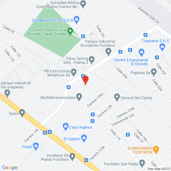 Map of Montajes De Colombia Moncol Ltda.