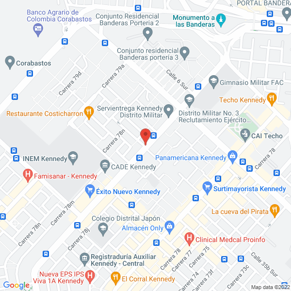 Map of Ogsi De Colombia Ltda.