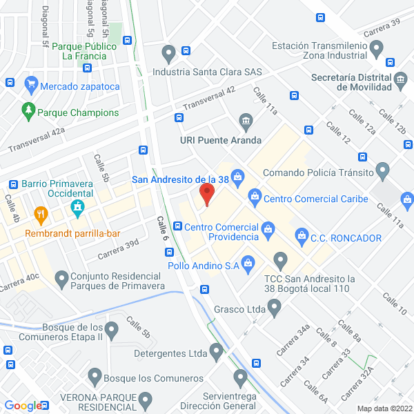 Map of Olympo Cero Ltda.
