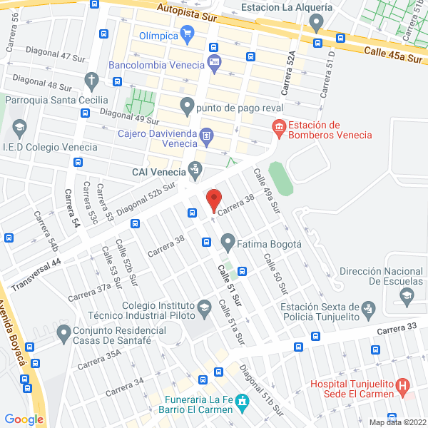 Map of Panadería Trigo Miel Punto 42