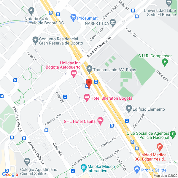 Map of Lupien Rosenberg Et Associes Colombia Ltda