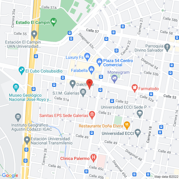 Map of Macondo Restaurante