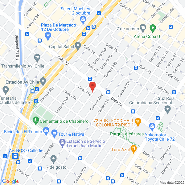 Map of Pines Y Tapiceria