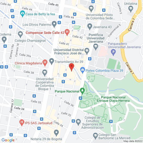 Map of Planeta Web Colombia