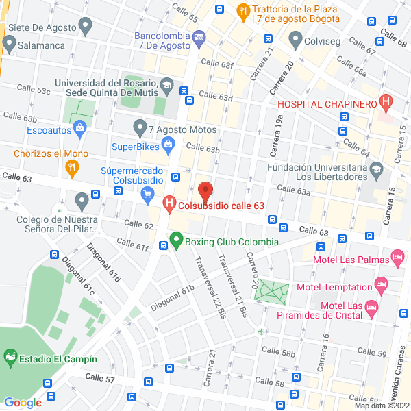 Map of Protesis Dentales