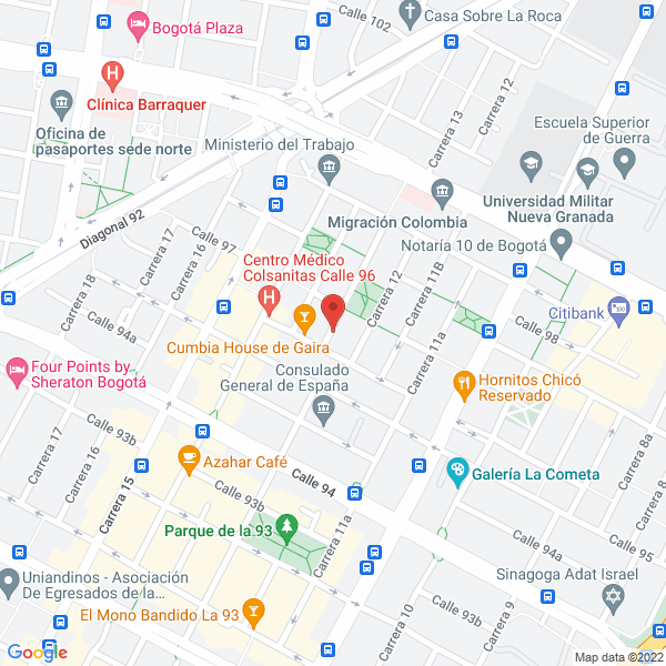 Map of Proyectos Construcciones Civiles Y Viales Ltda