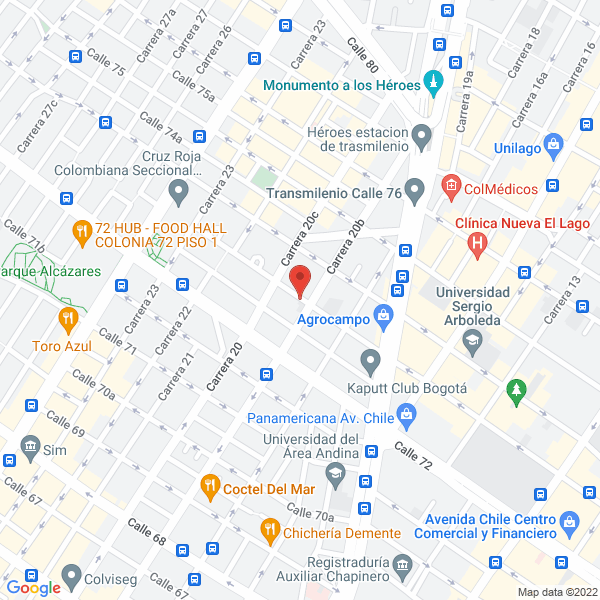 Map of Recurso Humano Siglo Xxi