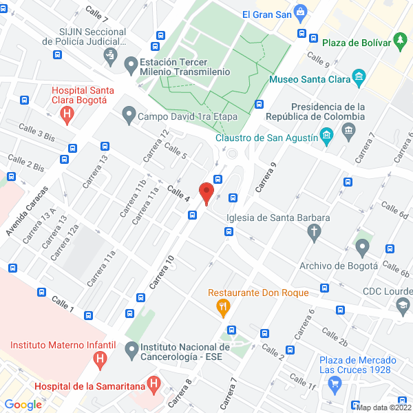 Map of Relieves La Décima