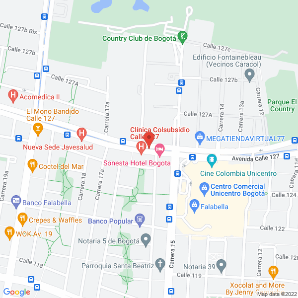 Map of Medicina Perinatal Ltda.