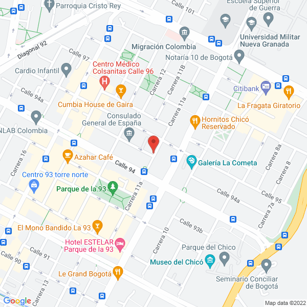 Map of Mericana De Reaseguros