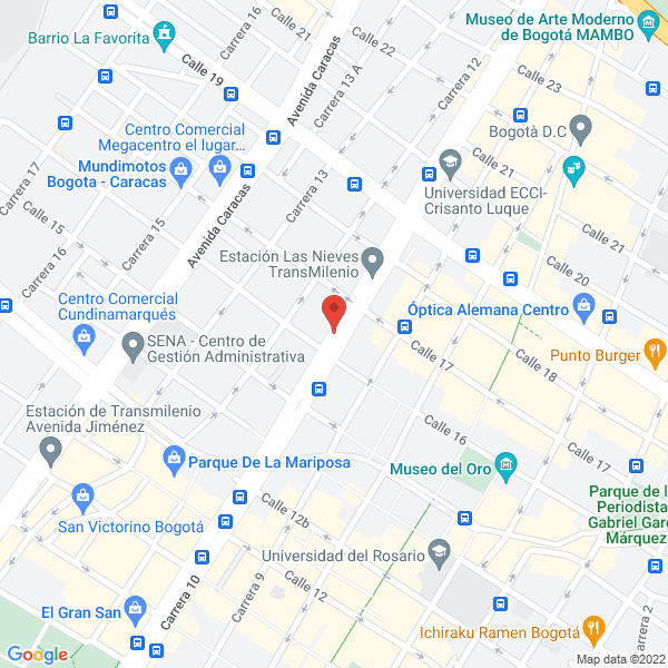 Map of Organización Jurídica Abogados Asociados Ltda.