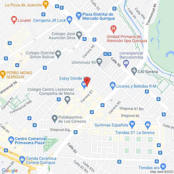 Map of Orlando Barrios Eventos