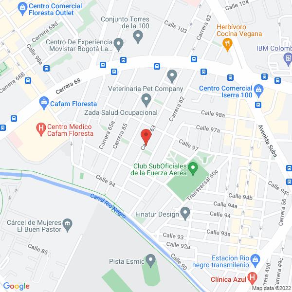 Map of Panadería Y Pastelería Colombo Chileno