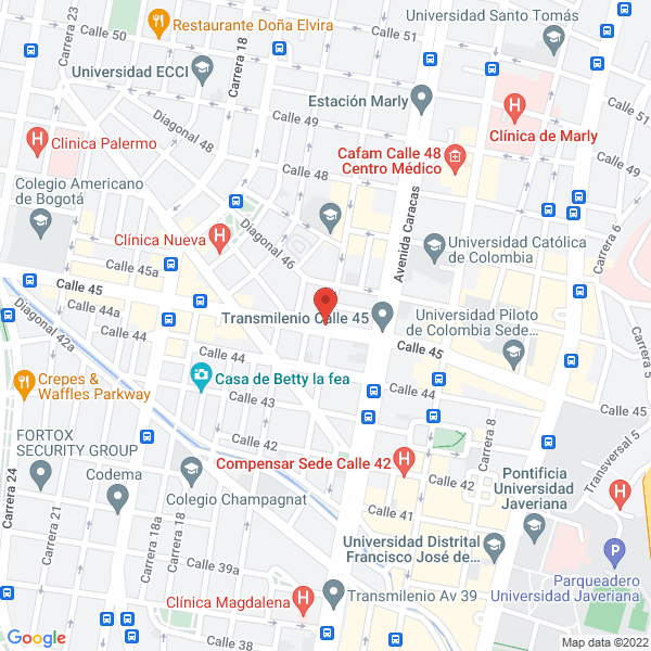 Map of Papelería Y Tienda De Regalos Luna De Papel