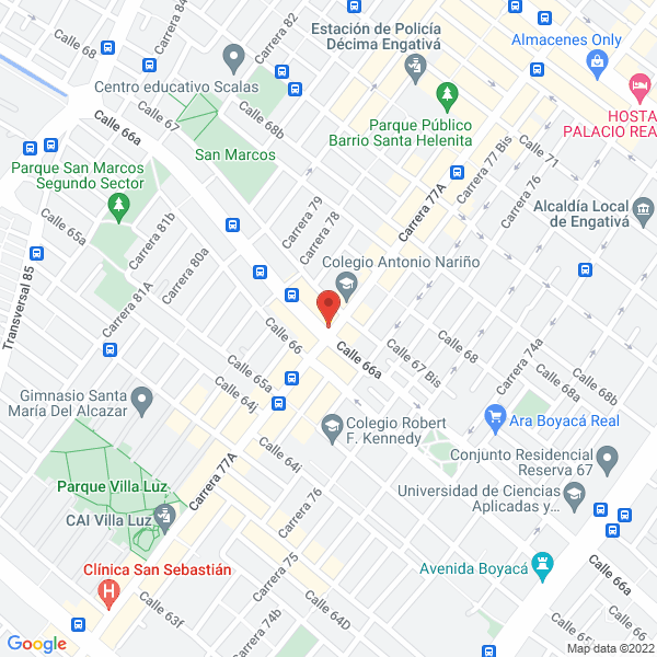 Map of Pinturas Shalom