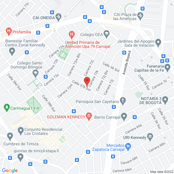 Map of Plasticali Inc. E.U.