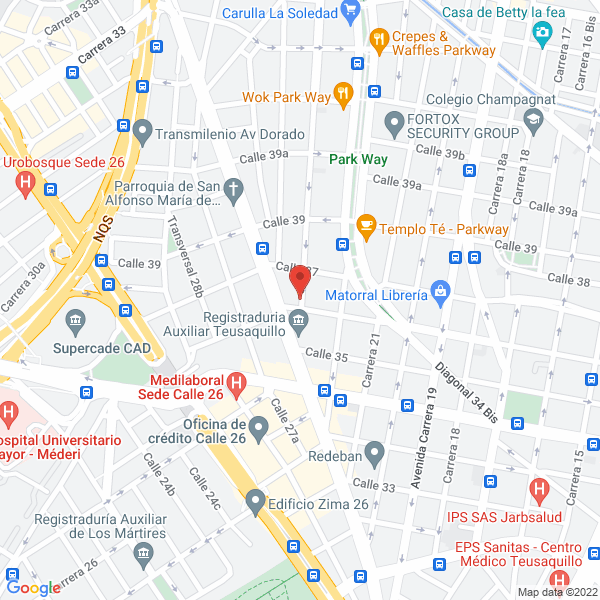 Map of Proyectar Futuro