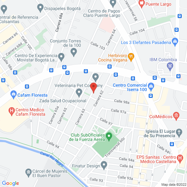Map of Proyectos Construcciones Y Montajes Sas