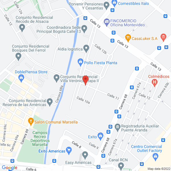 Map of Quimiplast Ingeniería Ltda.