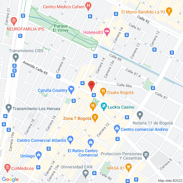 Map of R Y T.V. Producciones