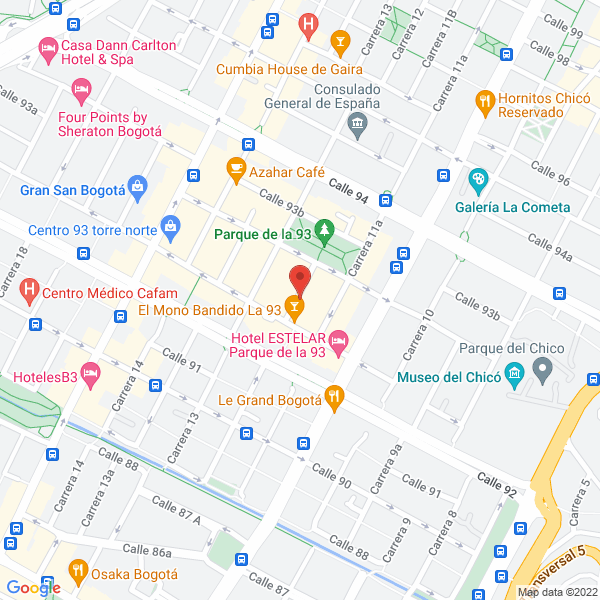 Map of Zakura Comunicaciones