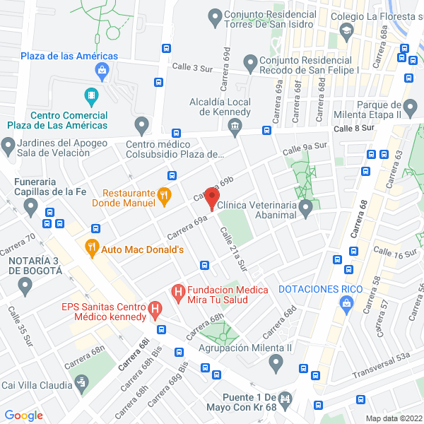 Map of San Jorge Distribuciones Ltda