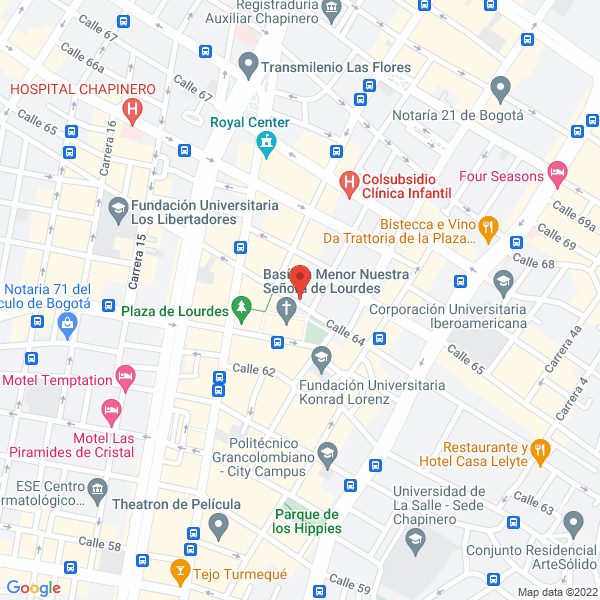 Map of Sanduchón Bávaro Panadería Y Pastelería