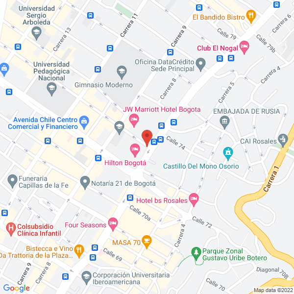 Map of Sesser Properties Corp Sucursal Colombia