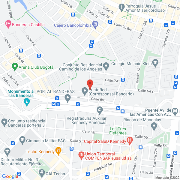 Map of Humberto Urbina Hernández