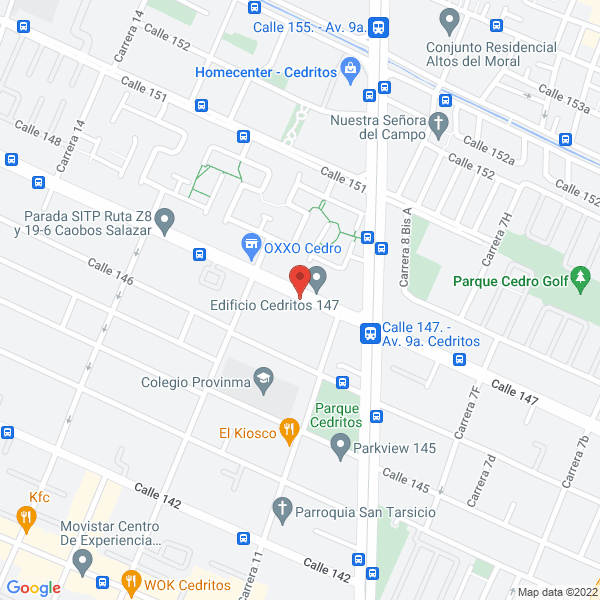 Map of Centro Medico Familiar