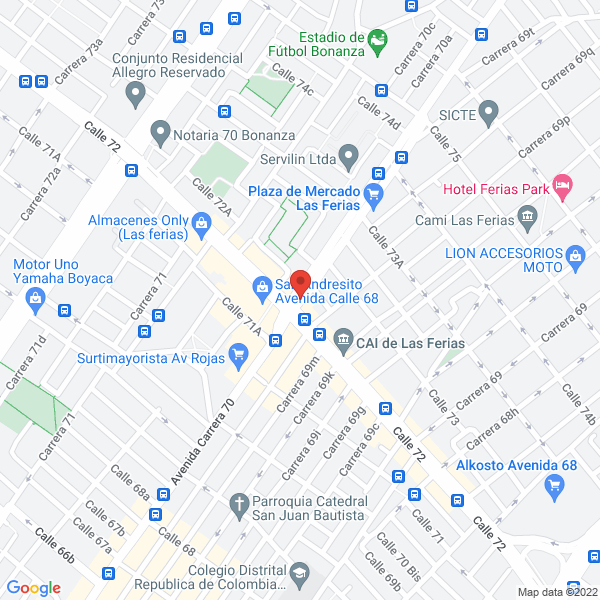 Map of Cardenas Espitia Cia S En C