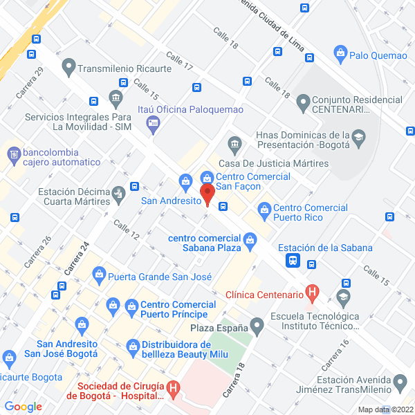 Map of Vasculas El Diamante