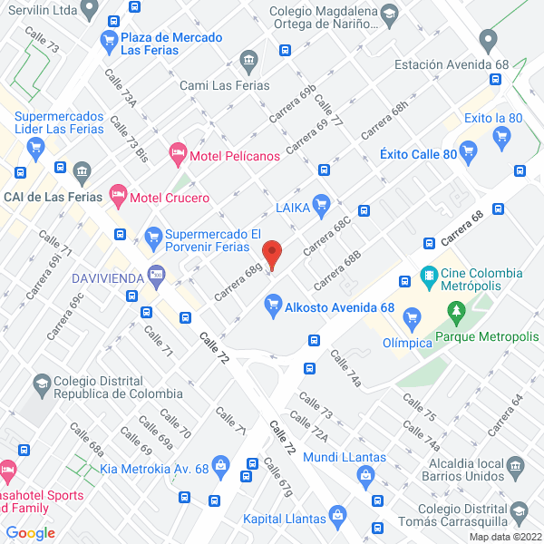 Map of Laboratorio Dental Life Colors
