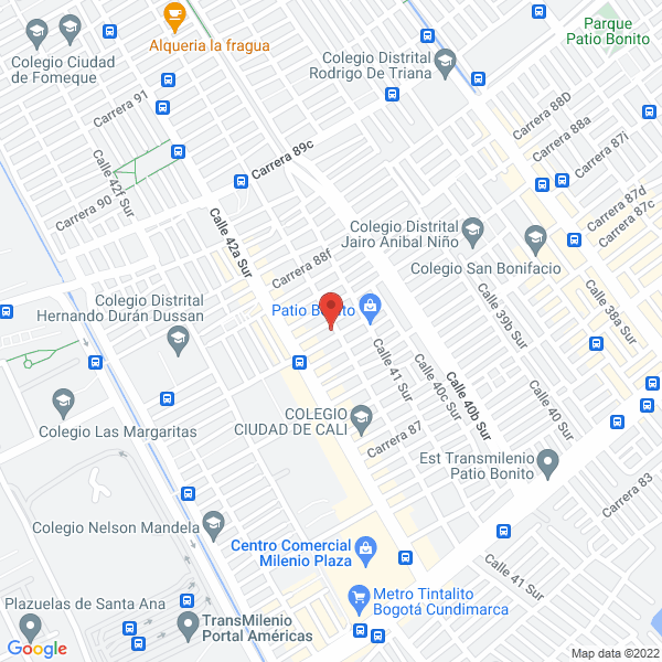 Map of Droguerías Vida Nueva La 42 S.A.S.
