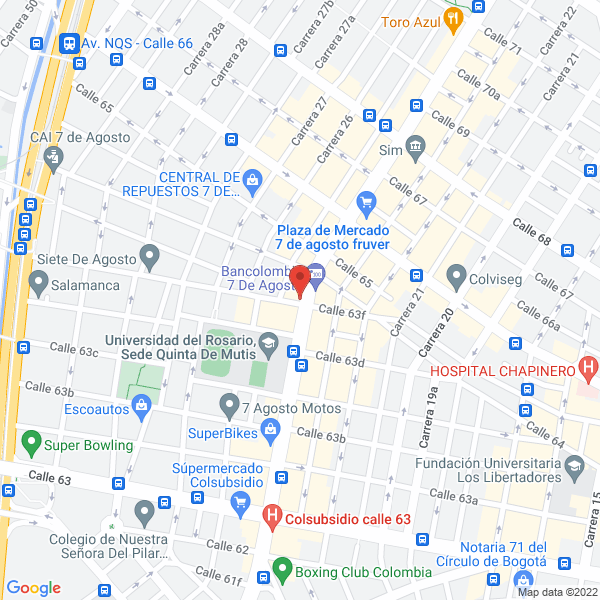 Map of Inversiones Rodríguez Gamba S.A.S.