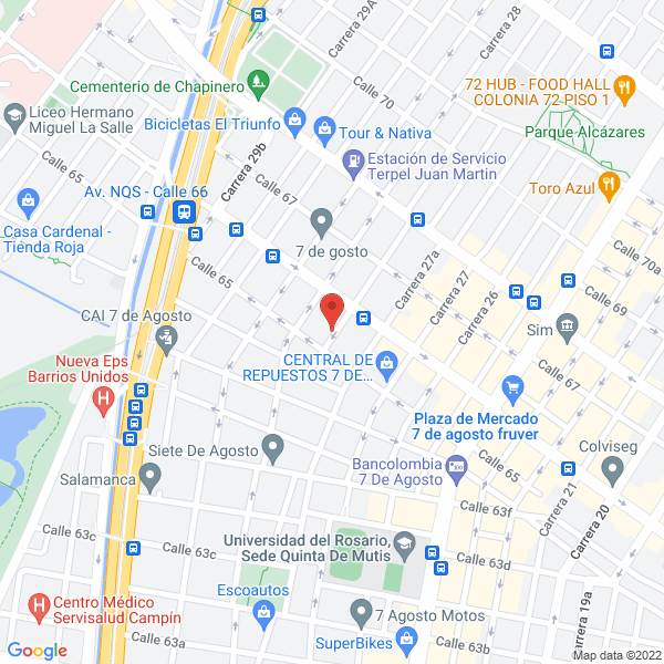Map of Autorepuestos Toyocar S.A.S.