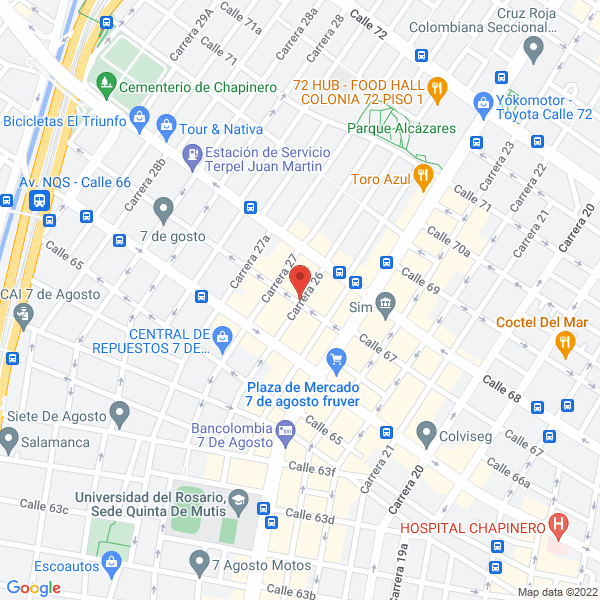 Map of Jorge Alvaro López Duque