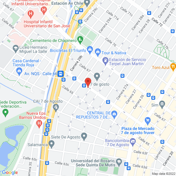Map of Almacén Línea Ira Amortiguadores