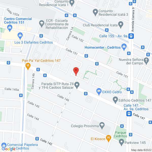 Map of Aldia Comercio S.A.S.