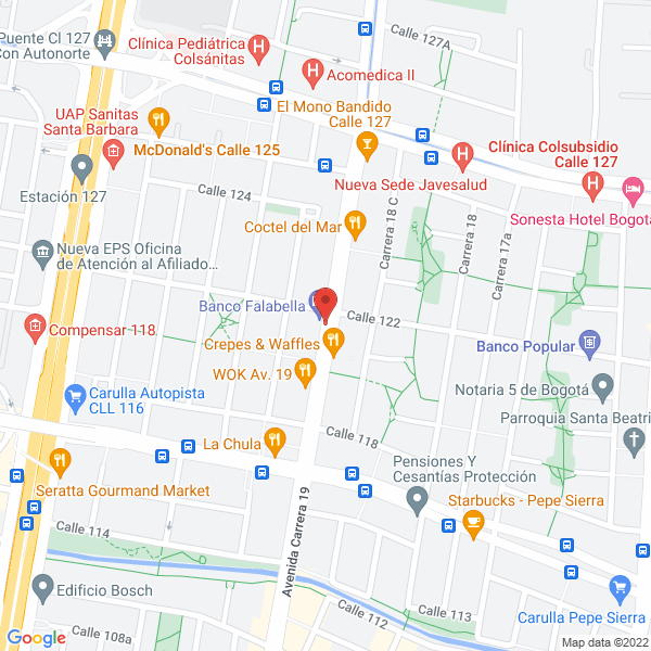 Map of Arthur J. Gallagher Corredores De Seguros S.A.