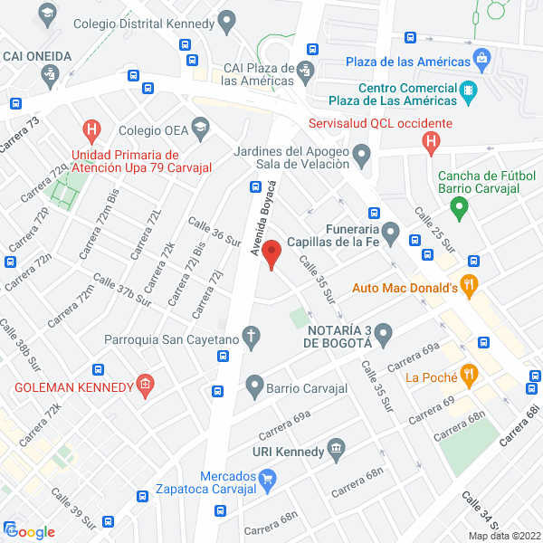 Map of Megainsumos