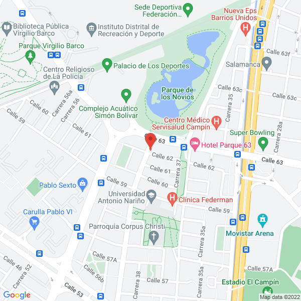 Map of Biomagnetismo Médico