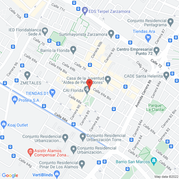 Map of Centro De Estética Vida Y Bienestar