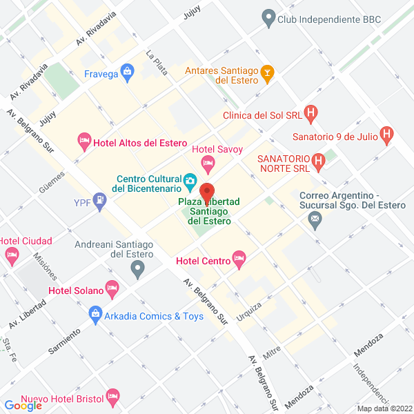 Map of Miss Jagger