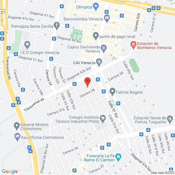 Map of Odontofamy