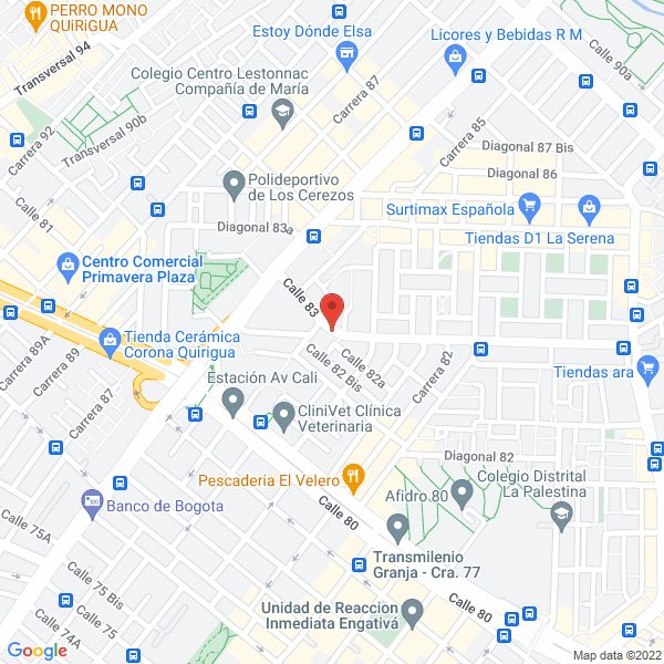 Map of Valderrama Pérez María Herminda