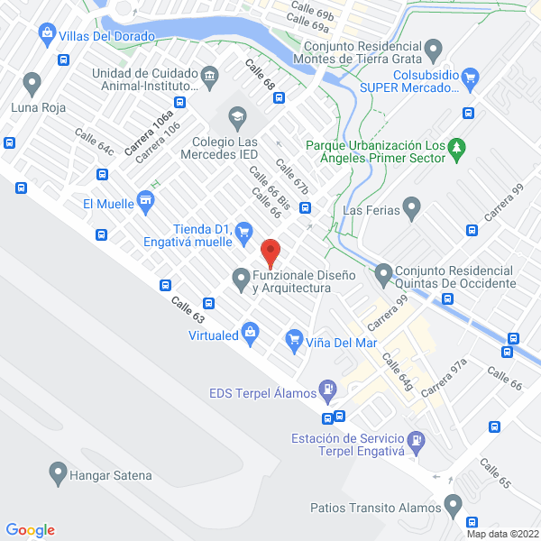Map of Fundación Distrital Para Ciegos Y Personas Con Impedimentos Físicos Ong