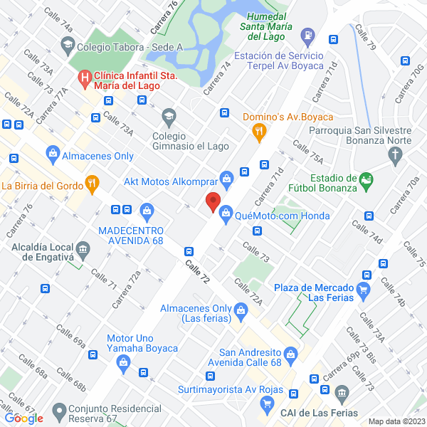Map of La Tienda Del Motero Bogota-Quiero Clientes